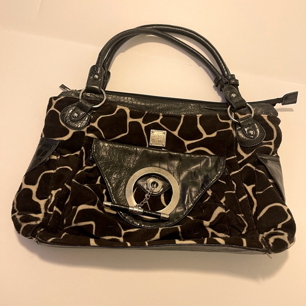Vintage - Dooney & Bourke Giraffe Print Satchel